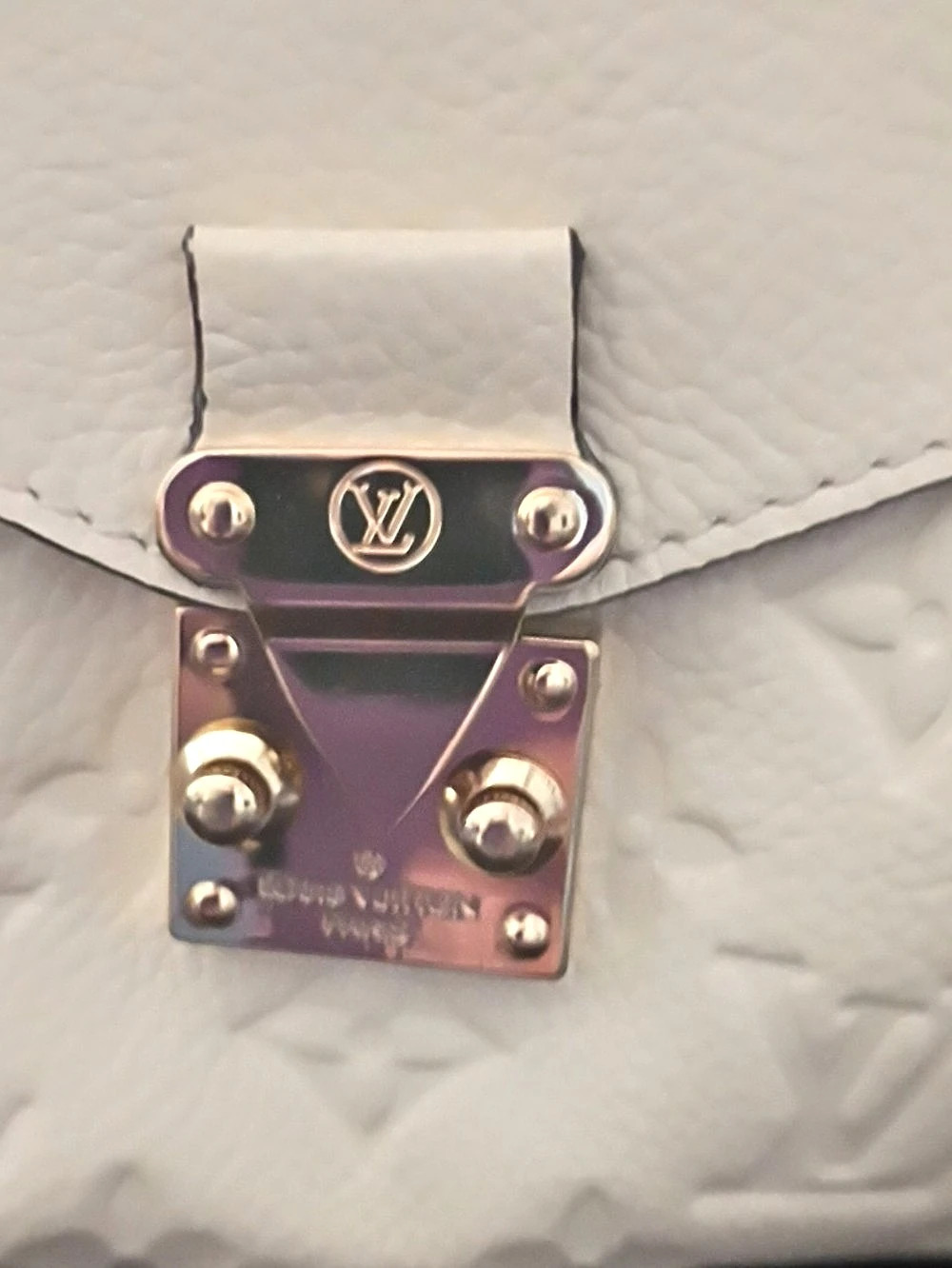 Louis Vuitton Monogram Shoulder Bag in White